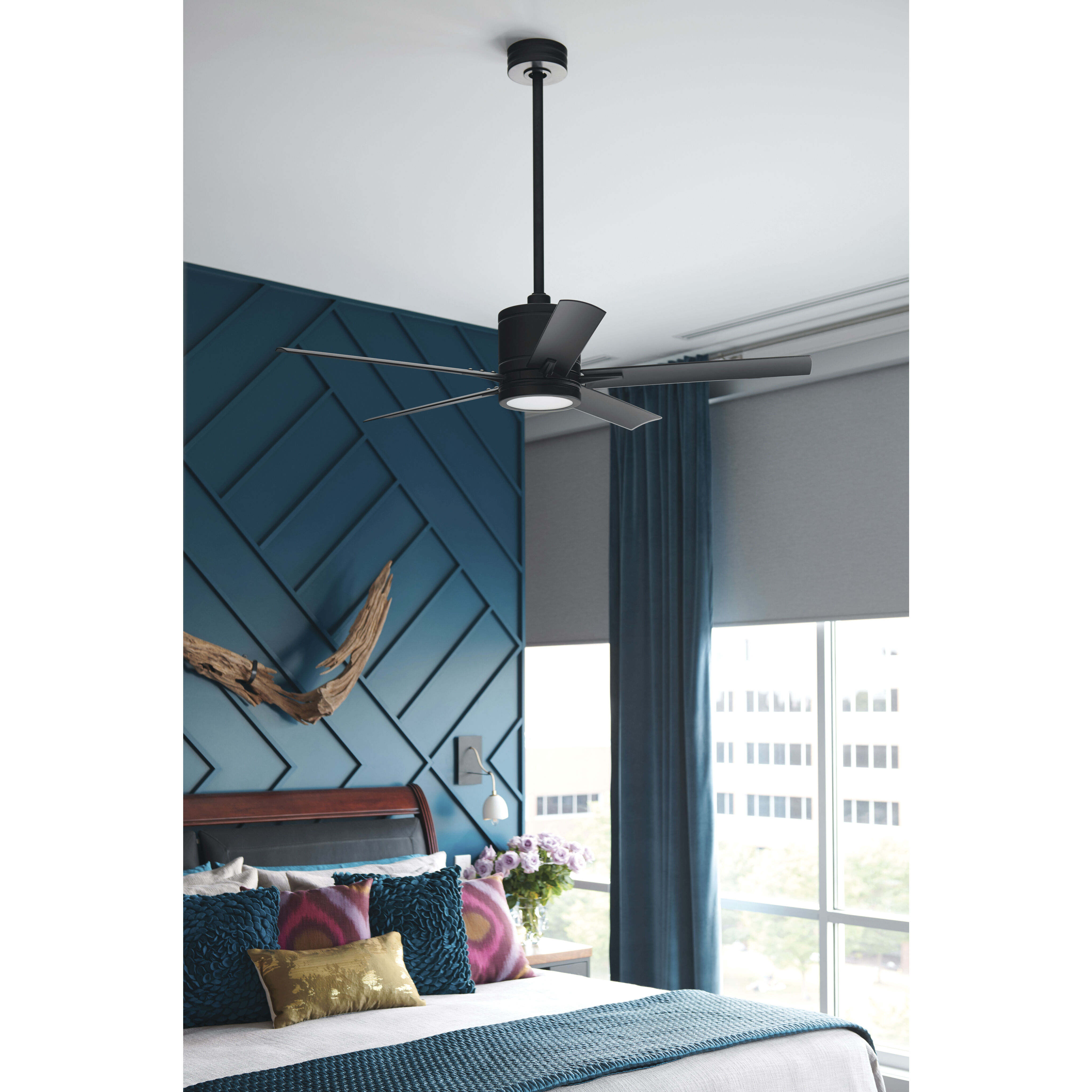 Vail 52 inch Graphite with Driftwood Blades Fan