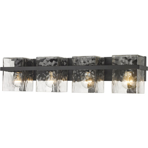 Bennington 4 Light 29.25 inch Matte Black Vanity Wall Light