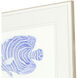 Animals Collection Blue Framed Art