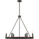 Dalvor 6 Light 36 inch Dark Bronze Pendant Ceiling Light