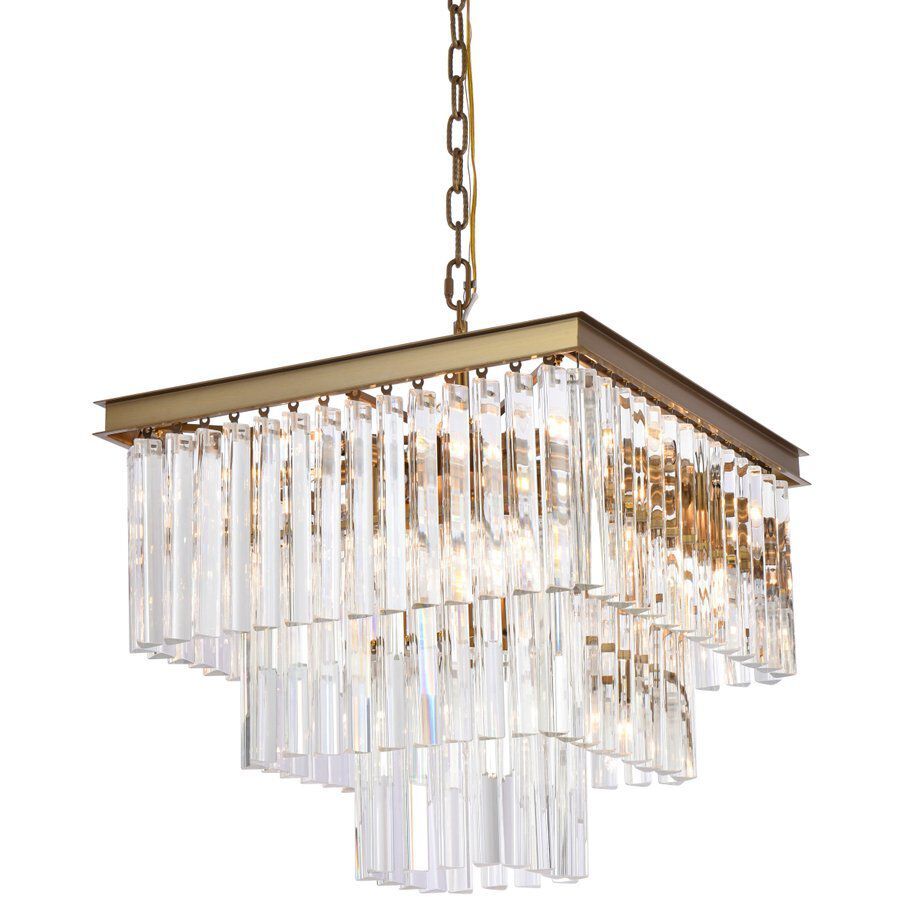 Sydney 13 Light 21.5 inch Satin Gold Chandelier Ceiling Light