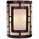 ML 2 Light 8 inch Nutmeg ADA Wall Mount Wall Light