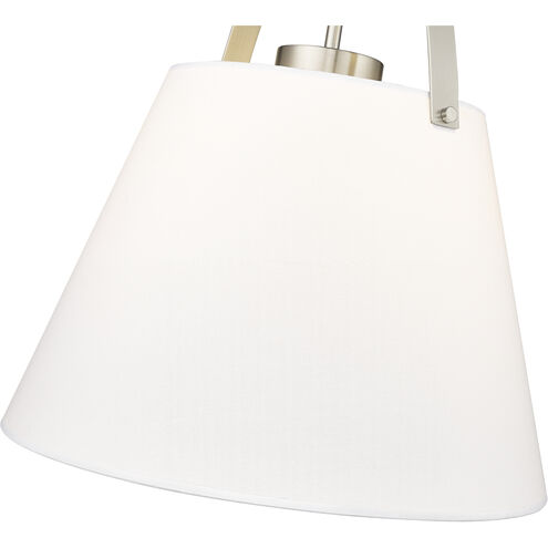 Z-Studio 1 Light 18 inch Brushed Nickel Pendant Ceiling Light