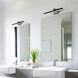 Procyon 24 inch Black Bathroom Vanity Light Wall Light