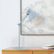 Priddy 17.05 inch 40 watt Pastel Light Blue Desk Lamp Portable Light