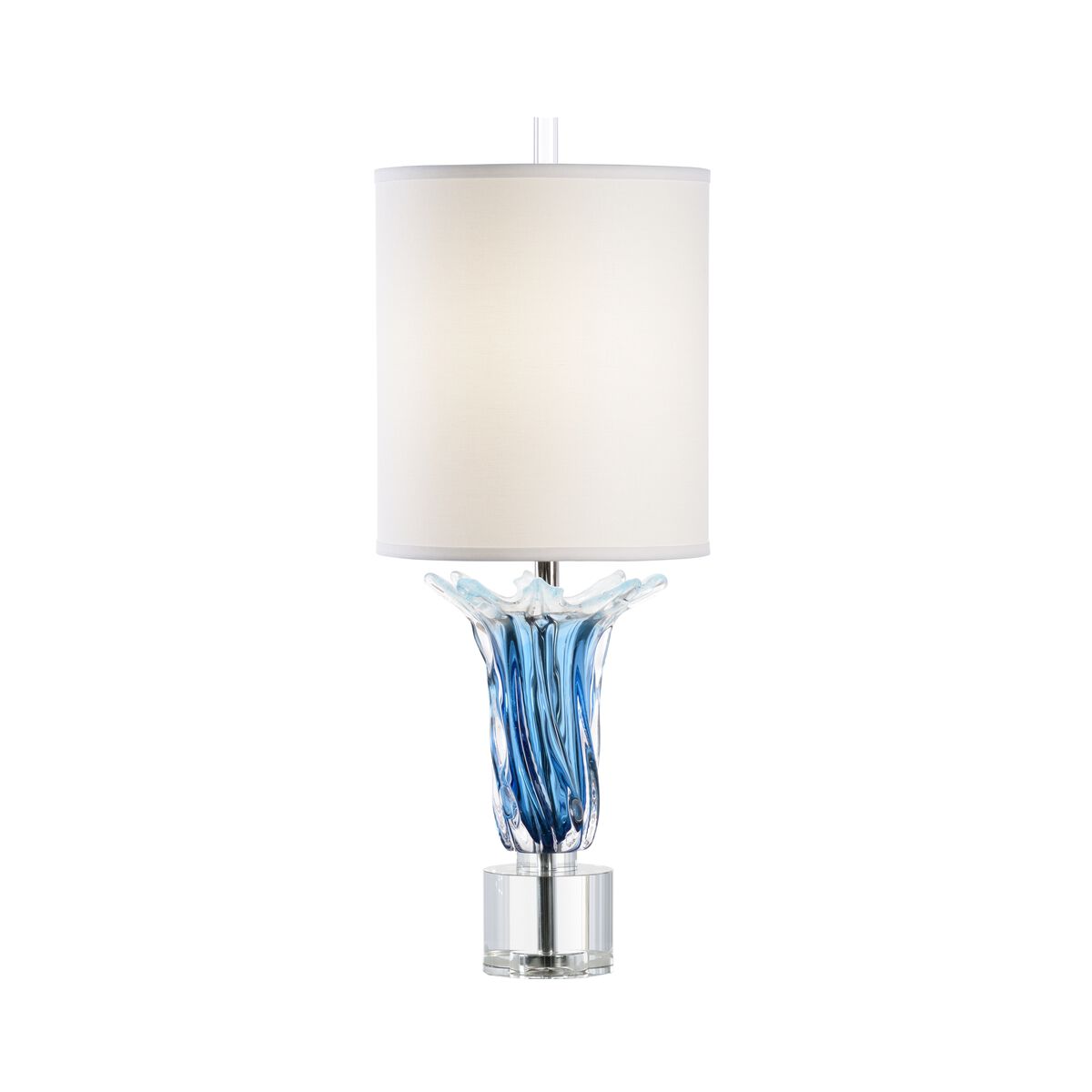 Judith 34 inch 100.00 watt Clear/Blue/Clear Table Lamp Portable Light