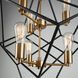 Artistry LED 32 inch Matte Black and Harvest Brass Chandelier Ceiling Light