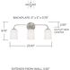 Lawson 3 Light 23.5 inch Brushed Nickel Vanity Light Wall Light