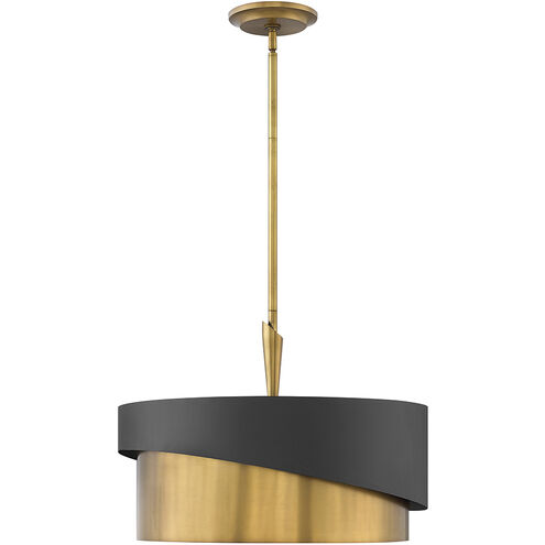 Gigi LED 21 inch Heritage Brass Foyer Light Ceiling Light, Semi-Flush Mount
