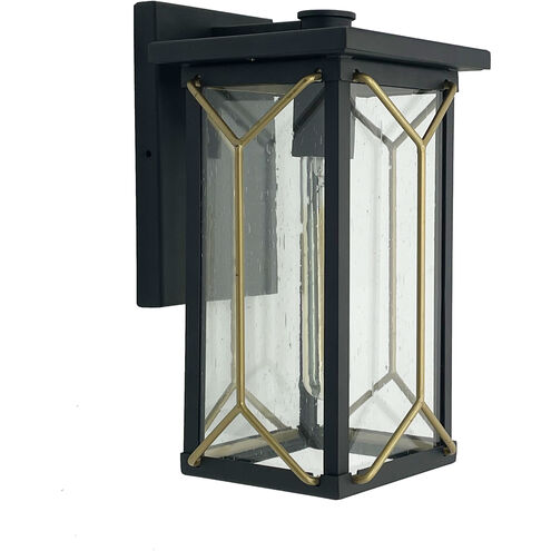 Hillside Manor 1 Light 15 inch Black Outdoor Wall Mount, Great Outdoors