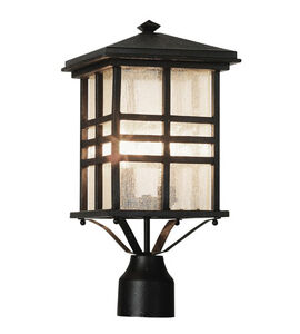 Huntington 2 Light 16 inch Black Outdoor Postmount Lantern