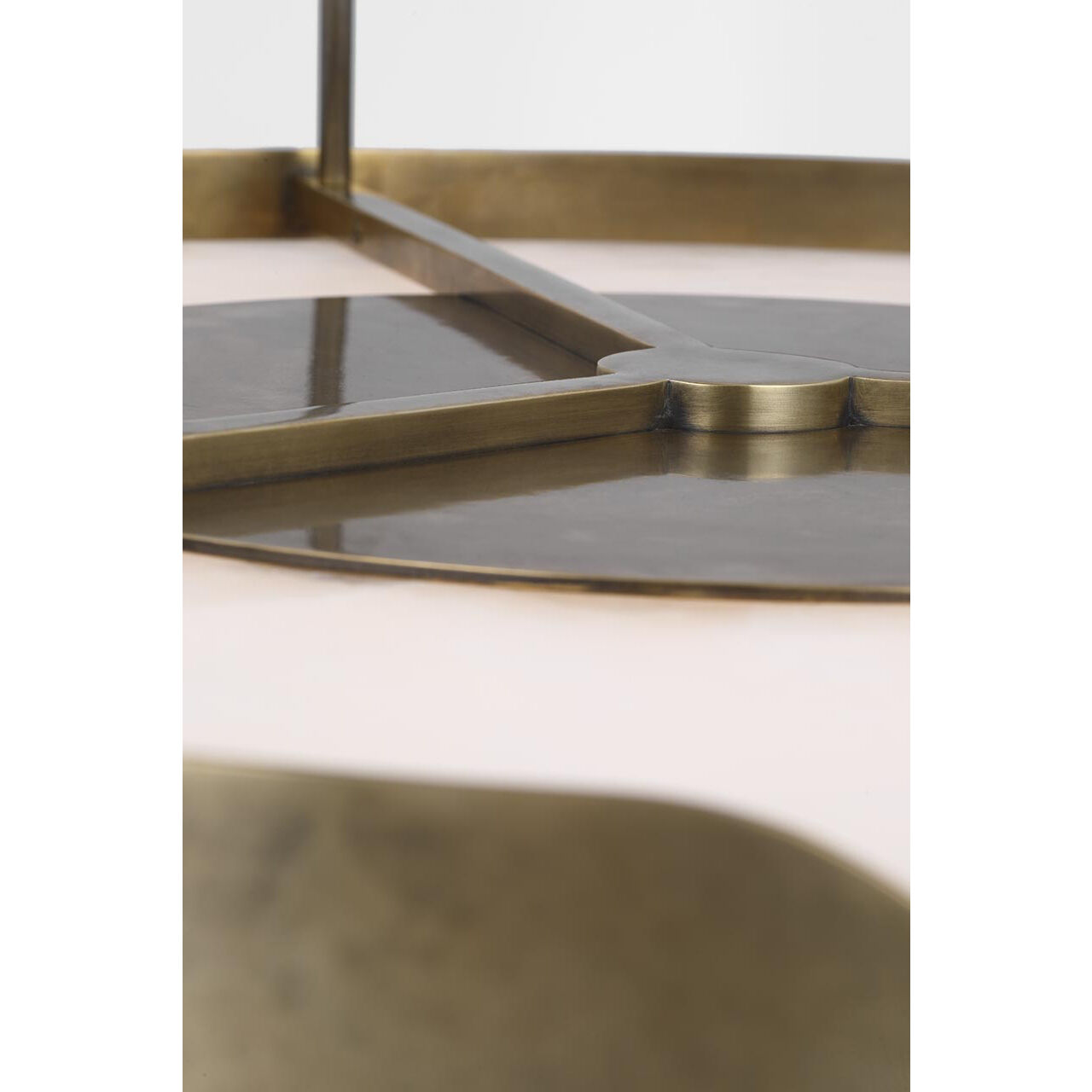 Anne-Marie Barton Armise LED 27.5 inch Mottled Brass Drum Chandelier Ceiling Light