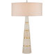 Eleanora 33.75 inch 100 watt Natural and Natural Brass Table Lamp Portable Light