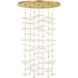 Barbara Barry Petaluma LED 32 inch Soft Lacquered Brass Cascading Chandelier Ceiling Light