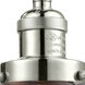 Franklin Restoration Large Beacon 1 Light 8 inch Polished Nickel Sconce Wall Light in Clear Glass, Franklin Restoration