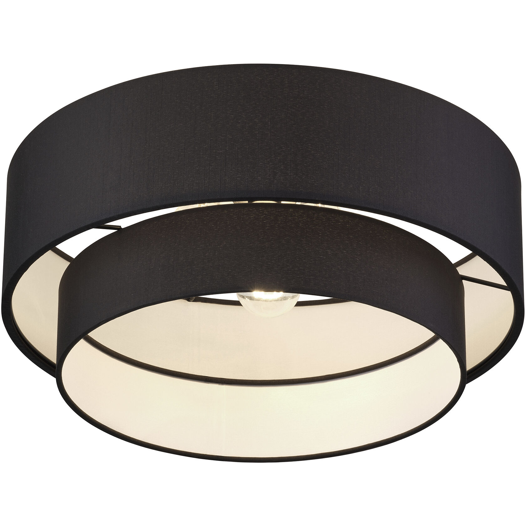 Bainbridge 3 Light 18 inch Black Semi Flush Mount Ceiling Light, Large