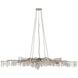 Forest Light 10 Light 62 inch Textured Silver Chandelier Ceiling Light, Aviva Stanoff Collection