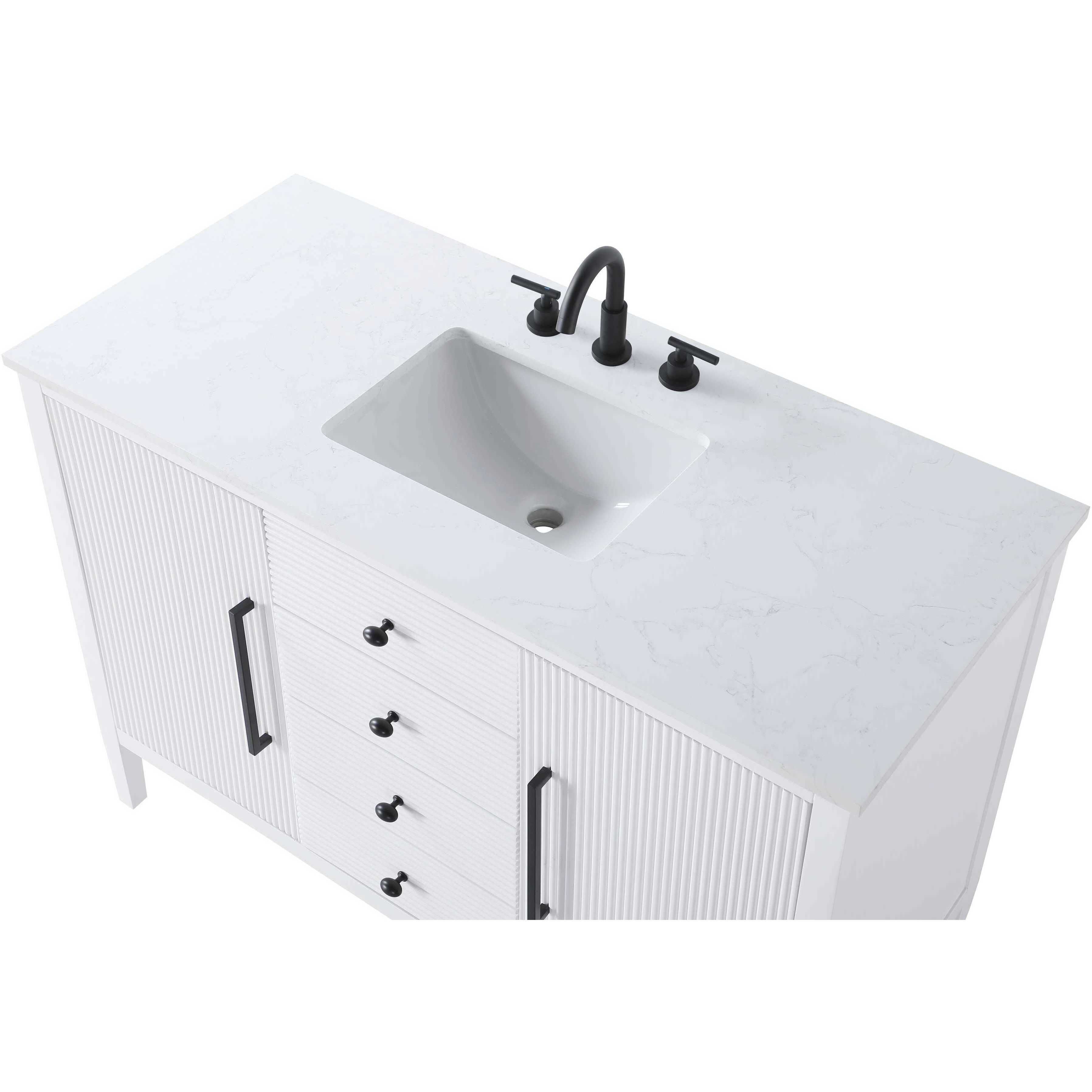 Blakely 48 X 34 inch White Bathroom Vanity Cabinet