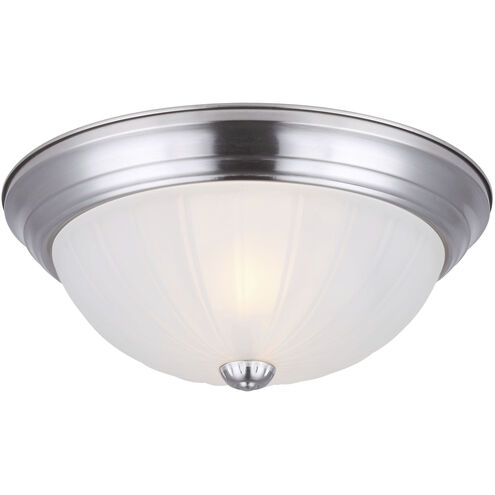 Madison 2 Light 11 inch Brushed Pewter Flush Mount Ceiling Light