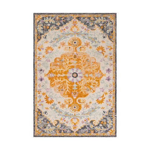 Jocosa 90 X 60 inch Burnt Orange/Khaki/Mustard/Black/Charcoal/Ice Blue Rugs, Rectangle