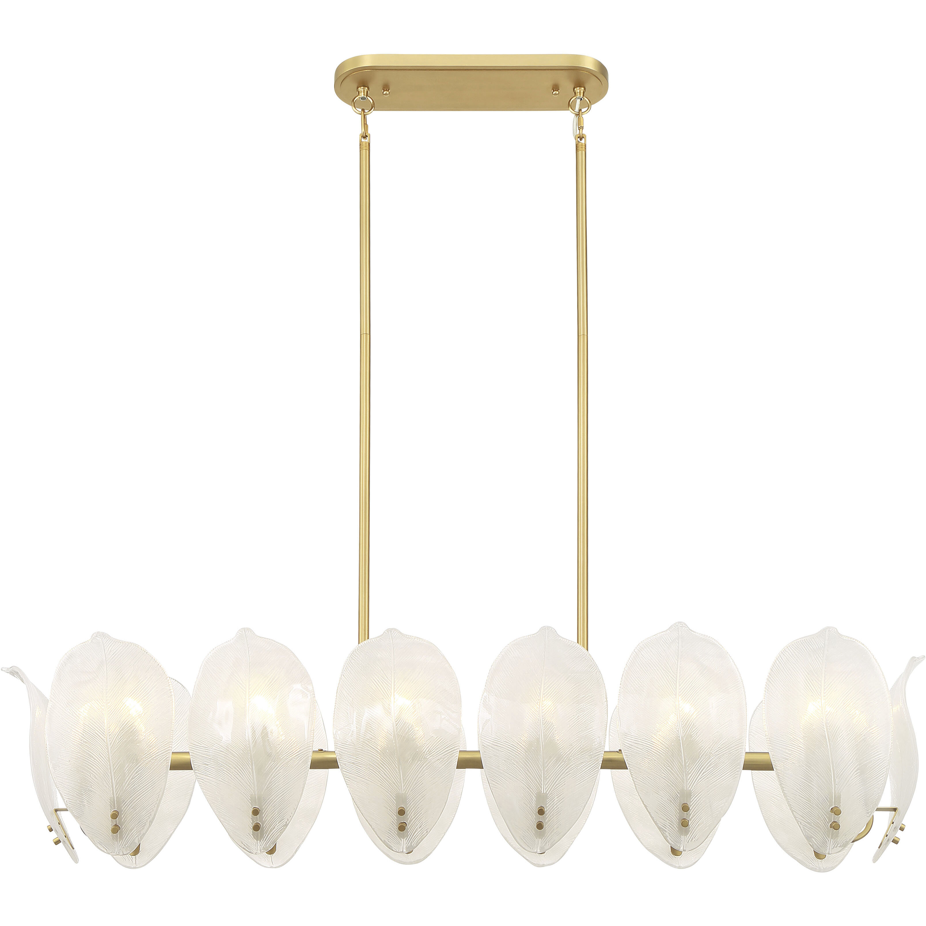 Orchid Island Light Ceiling Light in White Handmade Glass
