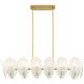 Orchid Island Light Ceiling Light in White Handmade Glass