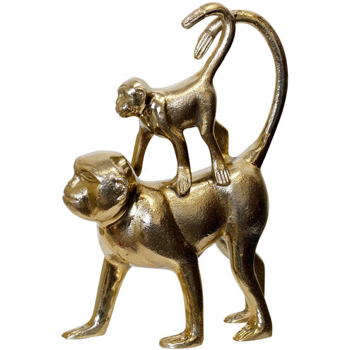 Mother and Child Gold Statue