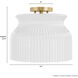 Harlowe 1 Light 14 inch Luxe Gold Flush Mount Ceiling Light, Large