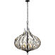 Bask 6 Light 26.5 inch Matte Black Pendant Ceiling Light