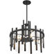 Guillford 4 Light 20 inch Matte Black Pendant Ceiling Light, Lighting One