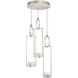 Delphi LED 18.75 inch Silver Pendant Ceiling Light in Up