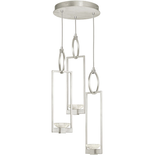 Delphi LED 18.75 inch Silver Pendant Ceiling Light in Up