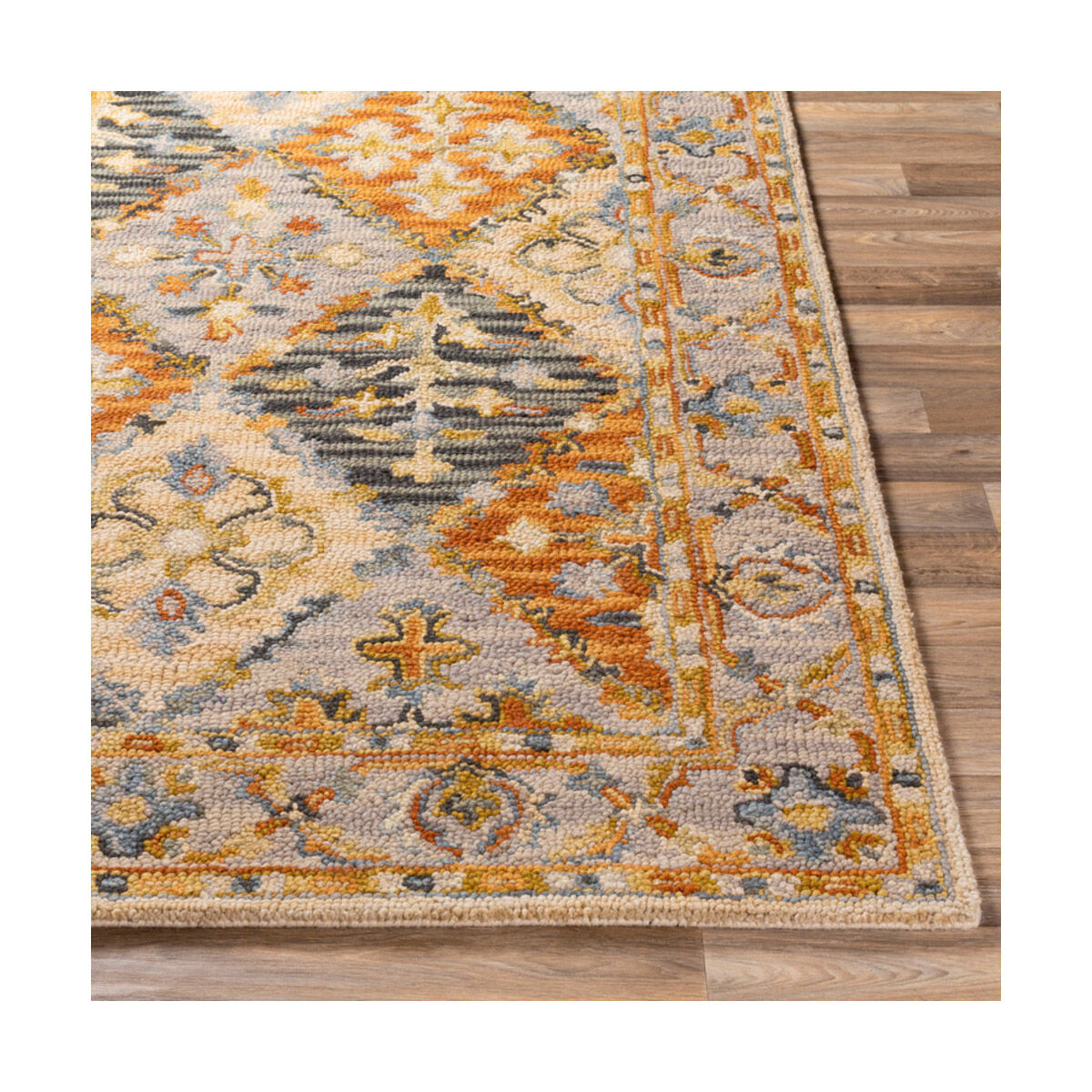 Artemis 72 X 48 inch Burnt Orange/Camel/Charcoal/Denim/Olive Rugs