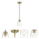 Westin 1 Light 5 inch Brushed Gold Pendant Ceiling Light