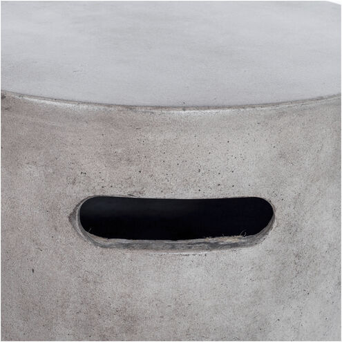 Cato 18 inch Grey Outdoor Stool