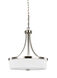 Hettinger 3 Light 19 inch Brushed Nickel Pendant Ceiling Light