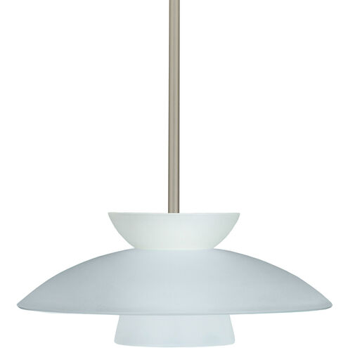 Trilo 15 1 Light Satin Nickel Stem Pendant Ceiling Light