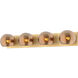 Alora Mood Willow 4 Light 31 inch Brushed Gold Vanity Light Wall Light in Copper Glass