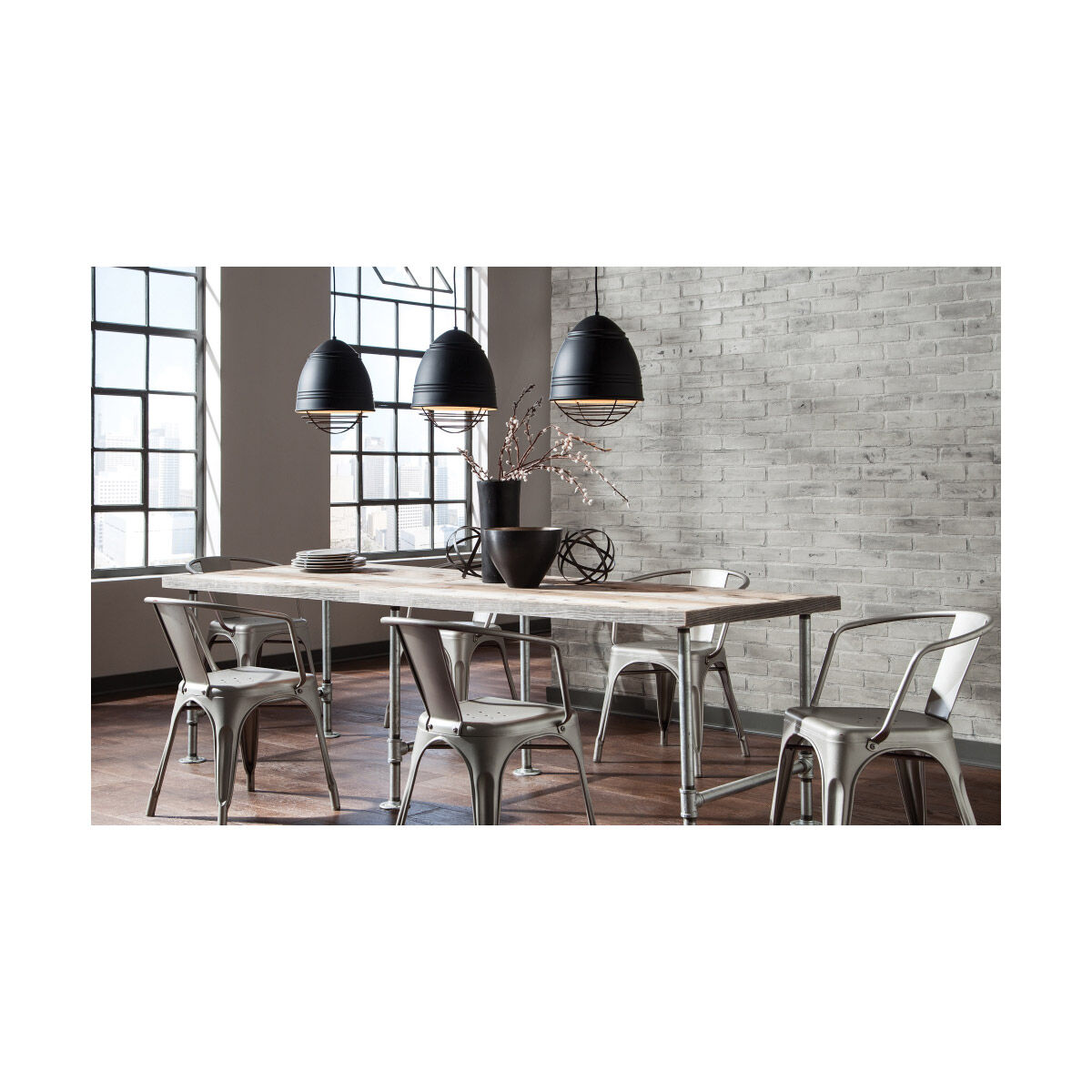 Loft Pendant Ceiling Light in Incandescent, Copper, Rubberized Black/White