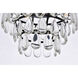 Mila 3 Light 12 inch Black Flush Mount Ceiling Light