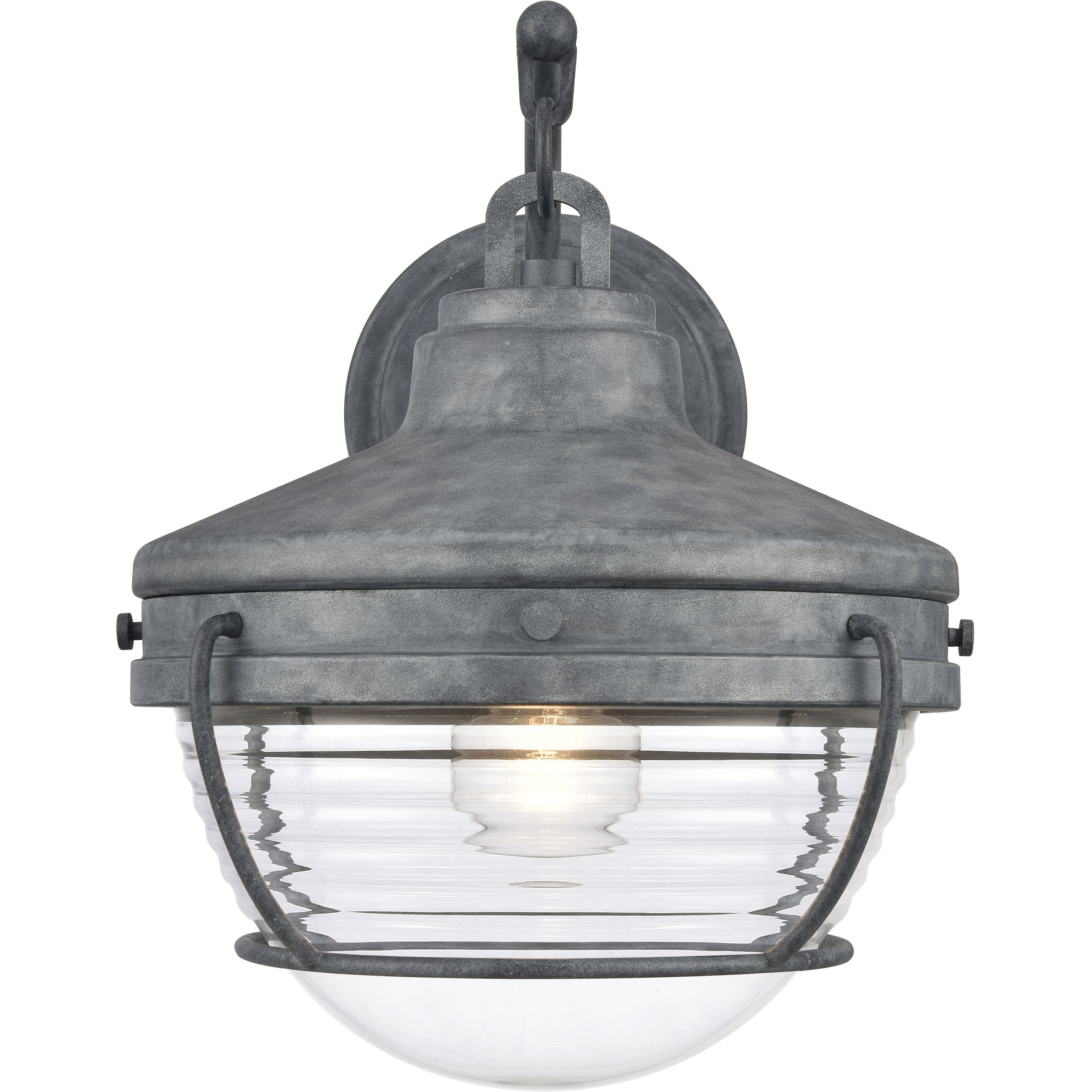 Eastport 1 Light 14 inch Aged Zinc Outdoor Wall Sconce