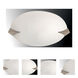 Franco-Goccia 2 Light 20 inch Polished Steel Flush Mount Ceiling Light