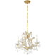 Maria Theresa 4 Light 16.5 inch Gold Mini Chandelier Ceiling Light in Clear Swarovski Strass