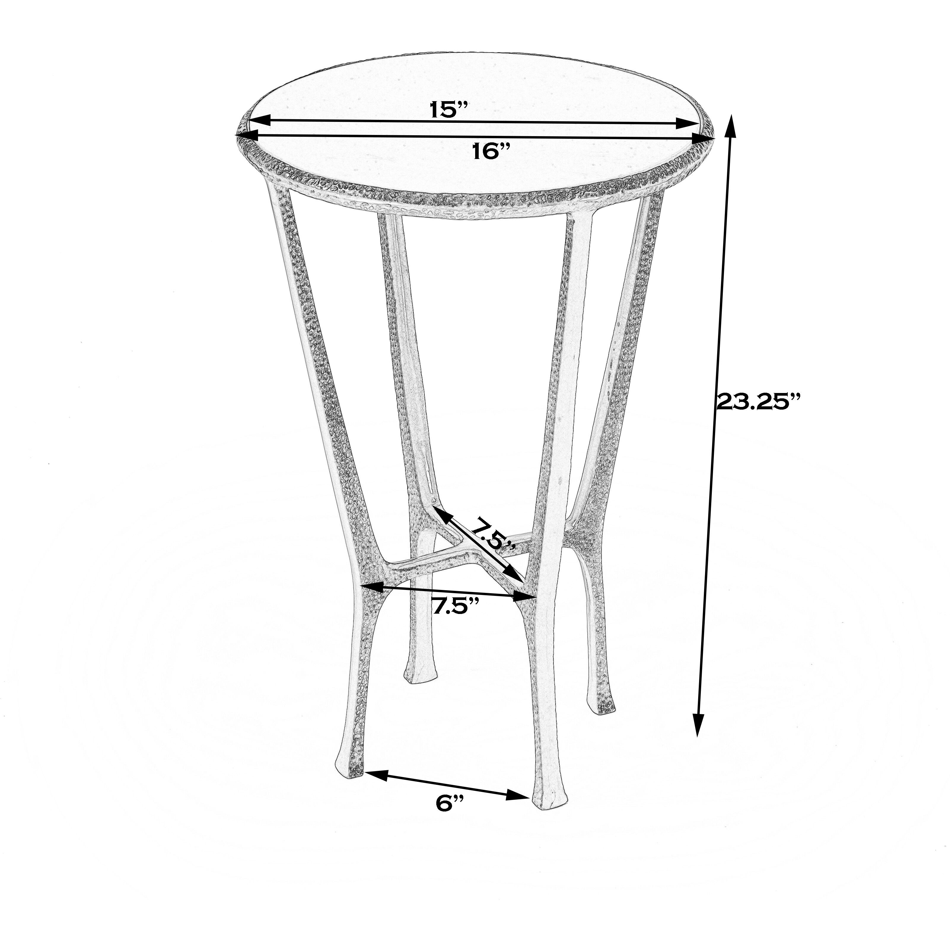 Switlania Marble Side Table in Gold