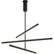 Vega LED 0.75 inch Black Chandelier Ceiling Light