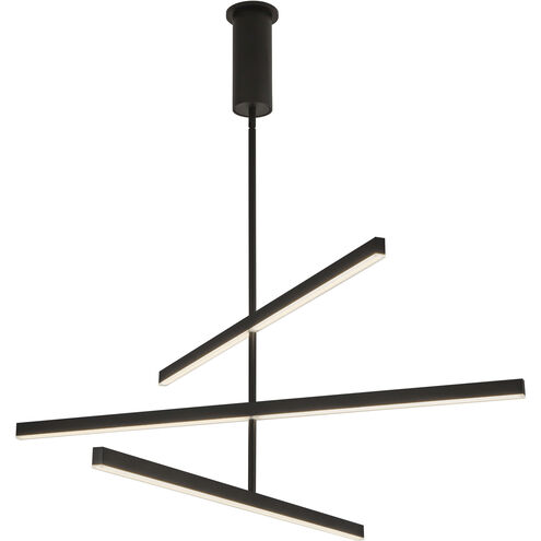 Vega LED 0.75 inch Black Chandelier Ceiling Light