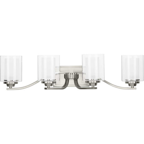Kene 4 Light 31 inch Brushed Nickel Bath Vanity Wall Light
