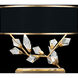 Foret 21.5 inch 100 watt Gold Table Lamp Portable Light in Black Fabric
