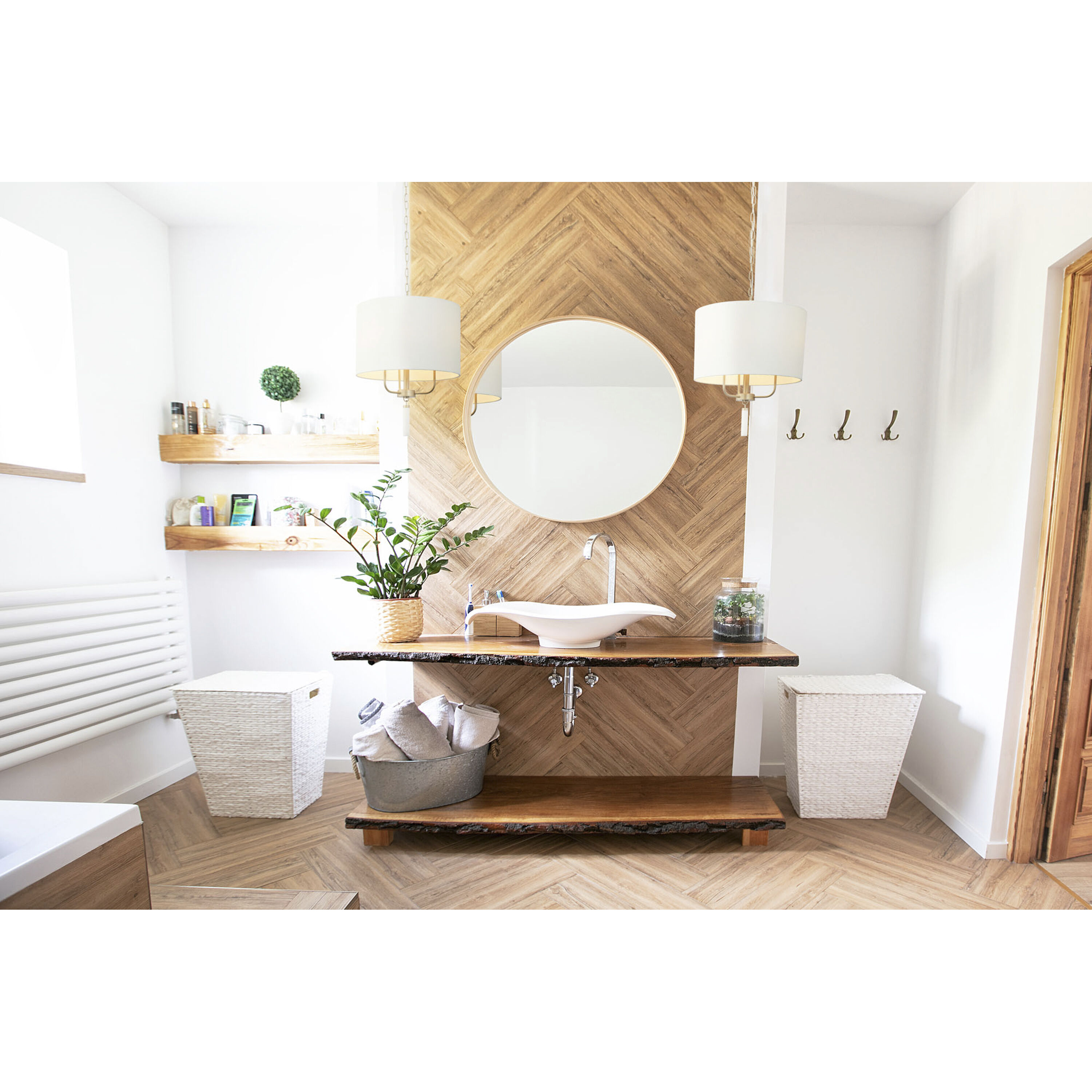 Secret Agent 3 Light 18 inch Gold and White Leather Pendant Ceiling Light