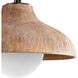 Coastal Living Surfside 1 Light 15 inch Natural Pendant Ceiling Light